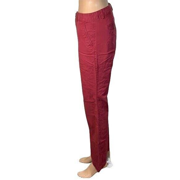 Dockers Womens Chino Khakis Dress Pants Bootcut Flat Front Red Size 8 - Picture 3 of 9